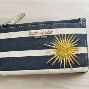KATE SPADE Striped Bifold Wallet Nautical Very good condition!